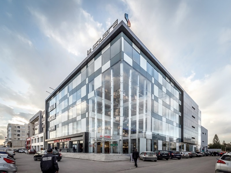 THE SQUARE in Soukra: commercial and office complex; covered area approx. 9,000 m², estimated cost approx. 5 million TND